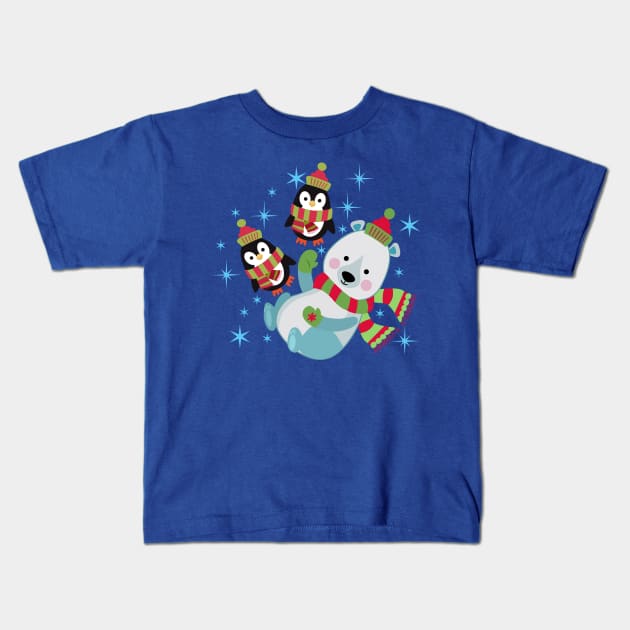 Winter wonderland Pals Kids T-Shirt by richhwalsh